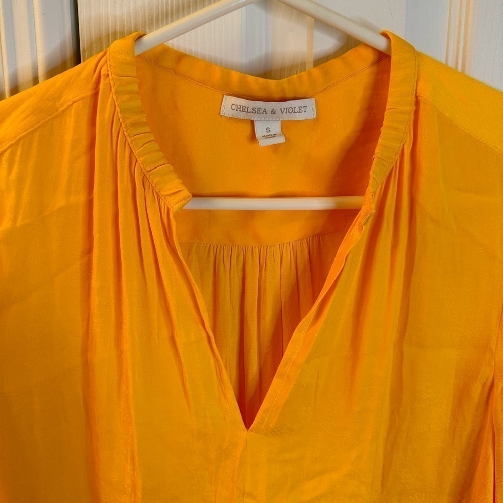 𝅺chelsea & Violet long sleeve button down blouse size Small - Picture 4 of 7
